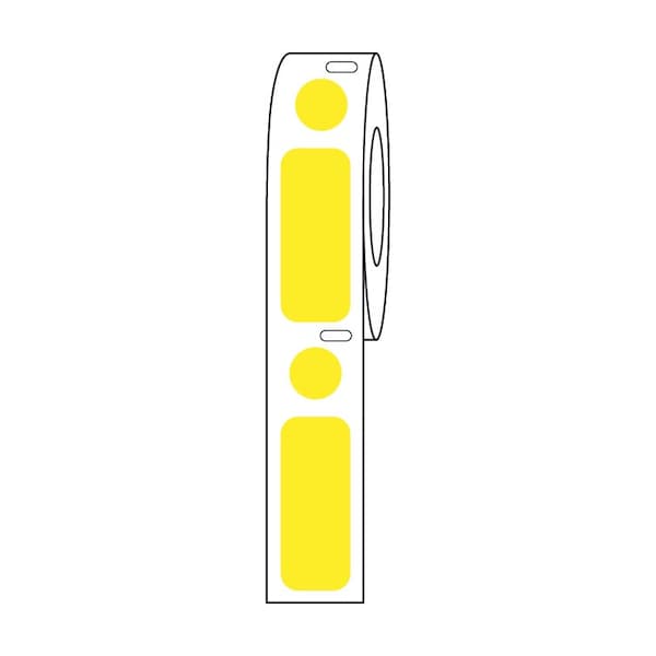 Label/Dot Combo Roll, Cryo, Direct Thermal, 38x13mm & 9.5mm Dot, for 2.0mL Tubes, Blue, 500PK